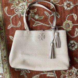 Tory Burch McGraw Leather Tote with Tassels